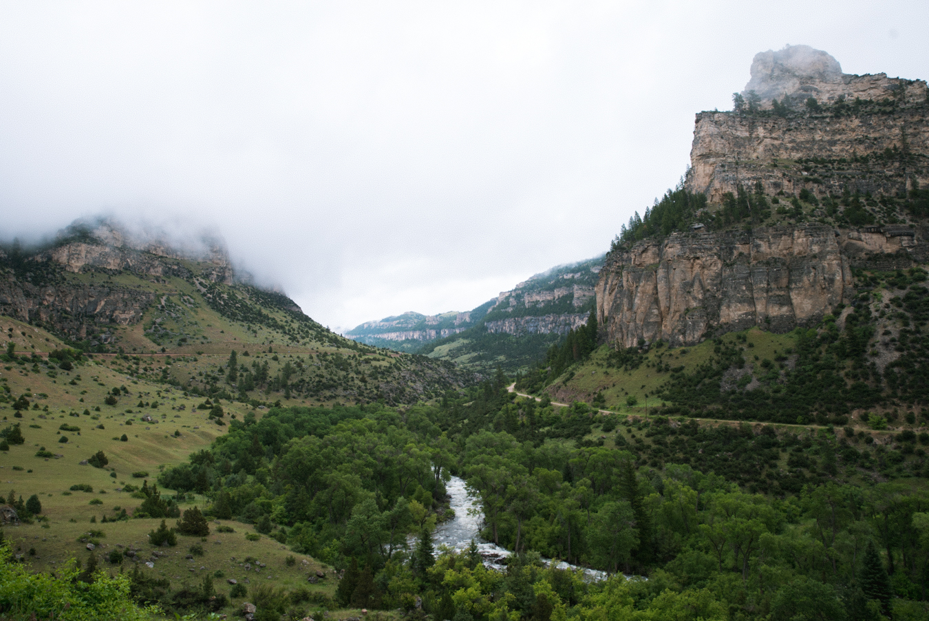 Rainy mornings in Ten Sleep Canyon