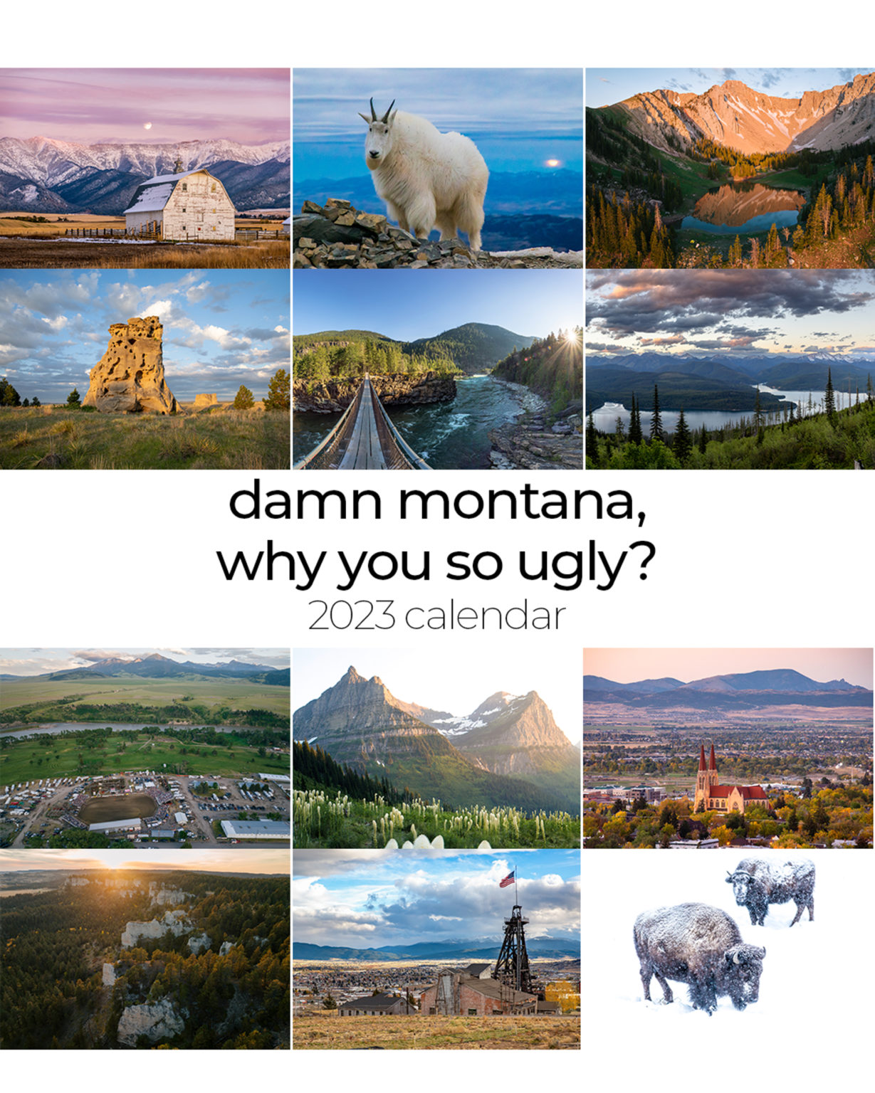 [Four Pack] 2022 Montana Calendar (Buy TWO, Get TWO free) – Andy and