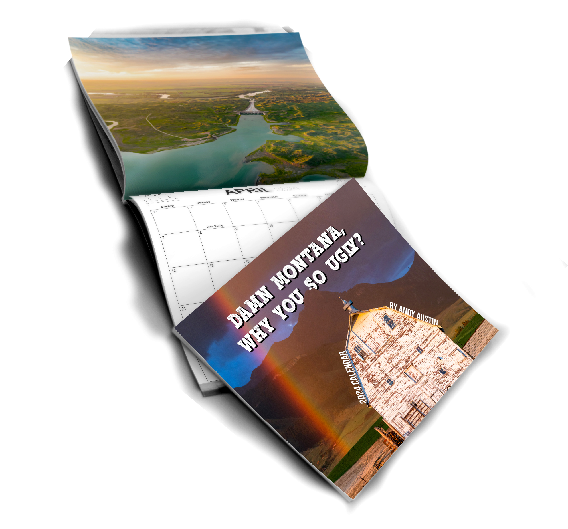 [Two Pack] 2024 Montana Calendar Andy and the Van