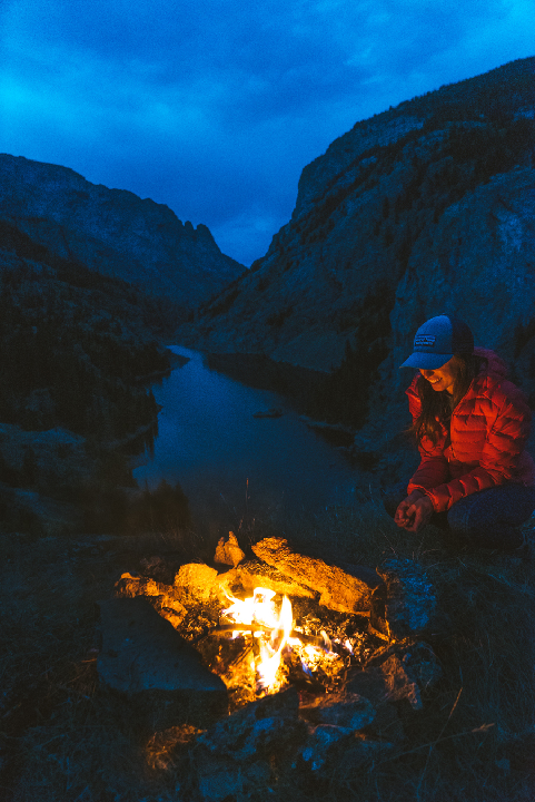 Fireside at Rimrock Lake